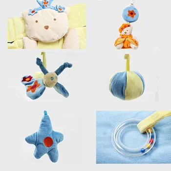 Daugiafunkcis kūdikių veiklos kilimėlis su Nuimamais remti kūdikių lova bell muzikiniai žaislai, Sensorinis ugdymas čiužiniai vaikams baby žaisti mat
