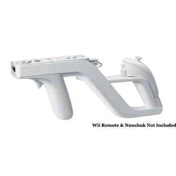Eastvita Nuotolinio Valdymo Pultelis Wii Zapper Gun Nuimamas Šaudymo Ginklą Nintend Wii Valdiklis, Žaidimų Reikmenys, Balta