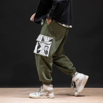 NiceMix streetwear darbo drabužiai, vyriški Prarasti Visus Atitikimo Studentų korėjos Stiliaus Tendencija Didelio Dydžio Atsitiktinis Kelnės Harlan Pluošto Kelnės