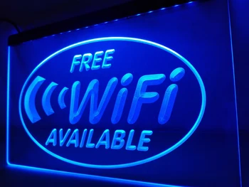 LB571 - Nemokamas Wi-Fi Prieigą prie Interneto Kavinė LED Neon Light Pasirašyti namų dekoro amatai