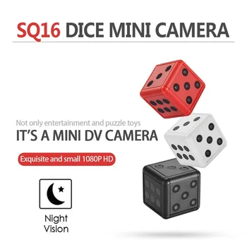 SQ16 1080P Mini Kamera, Kamera Naktinio Matymo vaizdo Kamera Veiksmų Mini Kamera DV Vaizdo Diktofonas Mikro Kamera Balta Juoda Raudona