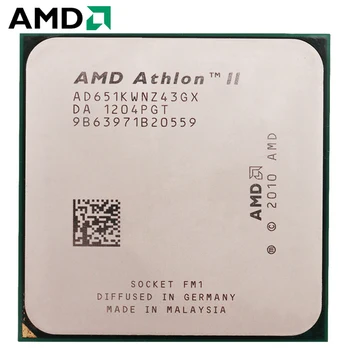 AMD Athlon II X4 651 Socket FM1 100W 3.0 GHz 905-pin Quad-Core CPU Desktop Procesorius X4 651 Socket fm1