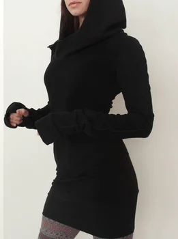 2020 m. rudens/žiemos eBay vientisos spalvos ilgomis rankovėmis piršto moteriški drabužiai atsitiktinis ir patogus temperamentas lieknėjimą juosmens suknelė