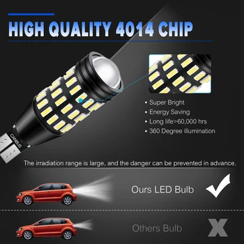 2vnt T16 W16W 912 921 T15 Canbus LED Automobilių Atsarginės Atbulinės Šviesos Hyundai Accent 