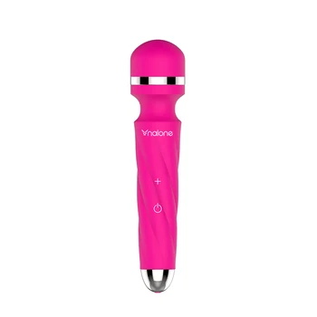 Karšto Super Galingas Šildymo 7 Funkcijos Vibratorius Silikoninė atspari Vandeniui USB Įkrovimo Magic Wand Massager sekso žaislai moteris