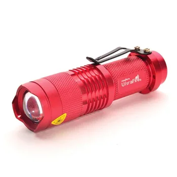 Ultrafire Mini Žibintuvėlis LED Žibintuvėlis AA / 14500 Zoom Fakelas Žibintų Medžioklės Lauko Aliuminio LUZ Lemputė, Blykstė