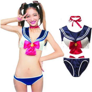 Sailor moon cosplay kostiumų Japonų anime karšto anime Sailor Moon Gyvsidabrio Marsas, Jupiteris mergina mergina bikini maudymosi kostiumėlį cosplay kostiumas