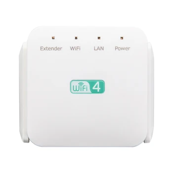 WiFi Booster Extender WiFi Signalo Kartotuvų 300Mbps 2.4 GHz Wi-Fi zonoje AP Prieigos Tašką, UK Plug Namų Kompiuterių Tinklo Dalys