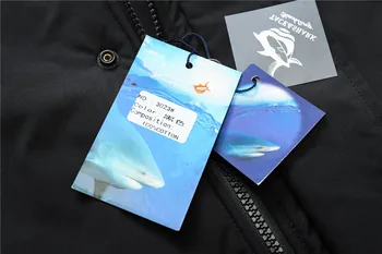 Mados Prekės ženklo Tace & Shark vyriški Švarkai 4XL Stovėti Apykaklės Vėjo Storio Medvilnės Šiltas Linijinės Parkas Vyrų Kailio Viršutiniai drabužiai