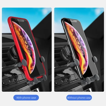 FPU prietaisų Skydelio priekinio Stiklo, Automobilinis Telefono Laikiklis iPhone Xiaomi Telefono Automobilių Oro Angos Mount Mobiliojo Paramos Išmaniojo telefono GPS Stendas