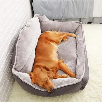 Pet aukštas atgal neperšlampama apačia lizdus šunelis šilumos lova šuo sofa rudens/žiemos guolį