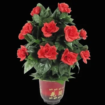 Žydi Rožės Krūmas (20 Gėlės,Nuotolinio Valdymo Pultas,Baterijos Versija) Magija Gudrybės Gėlių Pasirodo Etape Šalis Vestuvių Rekvizitai Juokinga