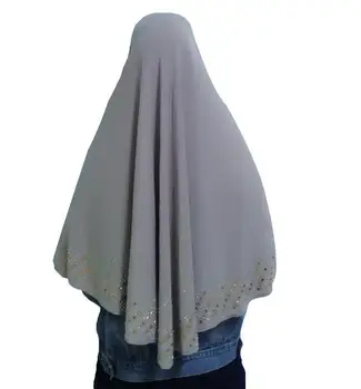 Musulmonų Moterų Maldos Hijab Šalikas Islamo Orinės Vienas Gabalas Amira Khimar Kalnų Krištolas Minkštas Galvos Wrap Niquabs Pilnas Draudimas Skarelės