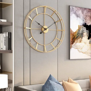 Geležies Sieninis Laikrodis Prabanga Minimalistinio Geležies Modernaus Dizaino Sieninis Laikrodis Kambarį Apdaila Minimalistinio Kabinti Žiūrėti reloj sumalti