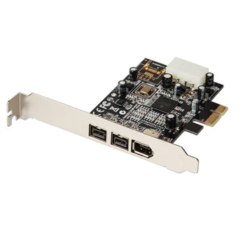 PCI-E IEEE 1394 Adapterį 3 Uostuose, kai 1394a x 1+1394B x 2 PCI Express Plėtros Kortelę Plug and Play for Desktop PC