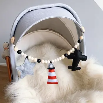 Kūdikio Žindukas Įrašą Grandinės Vežimėlį Mobiliojo Barška Vežimėlis Lova Bell Žaislai Spenelių Turėtojas