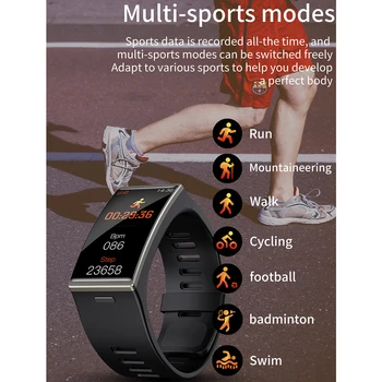 DM-12 Smart Watch Vyrai, 1.9 Colių 170*320 Ekrano Smartwatch Moterų IP68 Vandeniui Juosta Sporto Širdies ritmas, Kraujo Spaudimas 