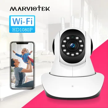 Auto stebėjimo Belaidžių IP kamerų 1080P Wifi P2P Vaizdo Stebėjimo VAIZDO Kameros Kūdikio stebėjimo WIFI Home Security mini kamera HD