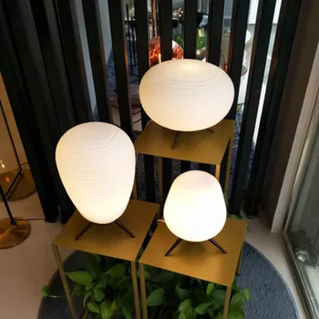 E27 Modernus Stalo Lempa Už Kambarį Šiuolaikinio Stalo Lempos Naktiniai staleliai, Lempa, LED Dekoratyvinis Stiklas, stalo lempa