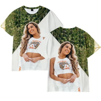 Tinkamas 3D Atspausdintas Addison-Rae Vasaros marškinėliai Moterims Vyrai Viršūnes Atsitiktinis Hip-Hop Kids marškinėliai Mados 3D Addison-Rae mergaičių marškinėliai