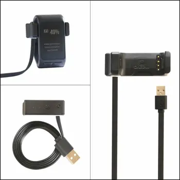 USB USB Duomenų Kabeliu Įkraunama Cardle Kroviklis ir USB Duomenų Kabelį Pakeisti Garmin Vivoactive HR Širdies ritmo Monitorius GPS Smart