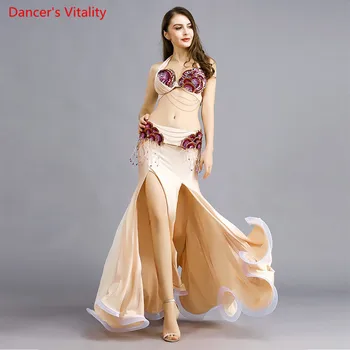Nauja seksuali šokių rytų rodikliai rodo, moterų suknelė konkurencijos 3 dalių rinkinys S,M,L, Stiliaus Dėvėti mėlynos,raudonos, oda