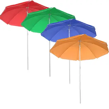 1,8 m Lauko Paplūdimio Skėtis Reguliuojamas Plieno Polių Sodo Lauko skėtį nuo saulės Skėtis Apvalus atspalvį Skėtis Baseinas Kempingas Iškylą