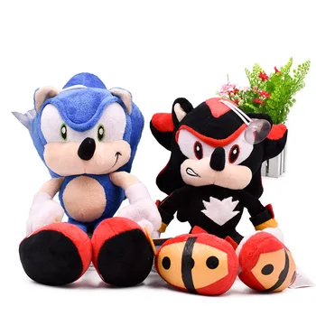 2 Stilių Sonic Minkštas Pliušinis Lėlės Black&Blue Sonic Animacinių filmų Gyvūnų Minkšti Pliušiniai Žaislai Pav Lėlės Kalėdų Dovana 30 cm