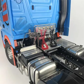 Modeliavimo Metalo Trachėjos Stento už 1/14 Tamiya Nuotolinio Valdymo Sunkvežimis Scania R620 R470 MAN TGX 