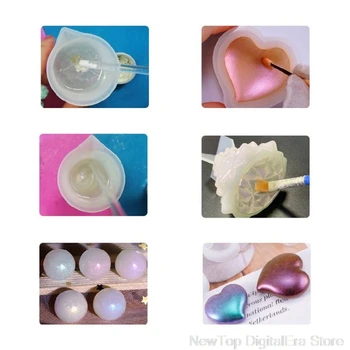 1 Set Perlamutro Žėručio Milteliai Epoksidinės Dervos Dažų Perlų Pigmentų 