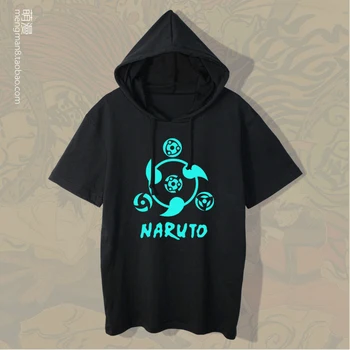 Anime hoodies harajuku trumparankoviai Naruto Vasaros Drabužių Naruto mens treniruotės streetwear juokinga mada