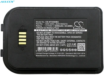 Cameron Kinijos 6400mAh Baterija NX5-2004 m. Bluebird Pidion PVP-6000, Už Handheld Nautiz X5 eTicket, Už Nautiz X5 eTicket