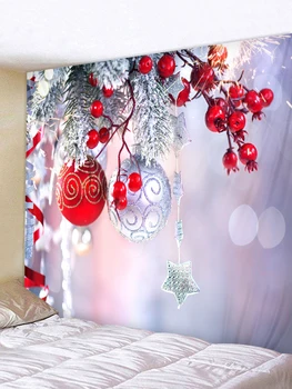 Kalėdų Gobelenas Kalėdų Eglutė Kalėdinė Dekoracija Prie Sienos Tvirtinamas Gobelenas 2021 Naujųjų Metų Namų Puošybai Didelis Antklodė