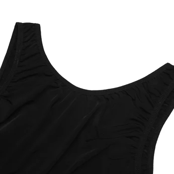 Moterų Erotinis apatinis Trikotažas Bodysuit Sekso Aukštos Sumažinti Backless Žr.-per Thong Leotard Bodysuit Rankovių Skaidrus, naktiniai drabužiai