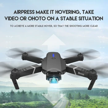 LSRC E525 Drone 4k HD Plataus kampo Dual Camera 1080P WIFI Visual Padėties Aukštis Išlaikyti Rc Drone Sekite Mane Rc Quadcopter