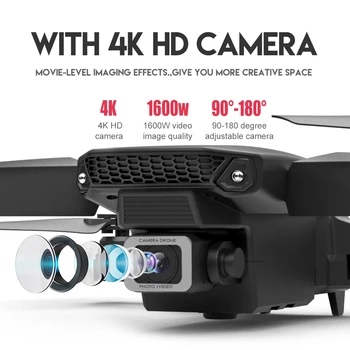 LSRC E525 Drone 4k HD Plataus kampo Dual Camera 1080P WIFI Visual Padėties Aukštis Išlaikyti Rc Drone Sekite Mane Rc Quadcopter