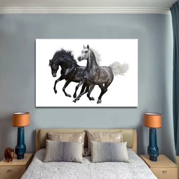 Pentium arklių dekoratyvinis dažymas modernus minimalistinio gyvūnų tyrimas kambarį naktiniai tapyba, drobės tapybai