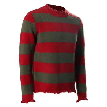 Takerlama A Nightmare On Elm Street Fredis Kriugeris Kostiumas Megztinis Vyrams Dryžuotas Megztiniai Megztiniai Atsitiktinis Viršūnės
