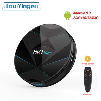 Touyinger HK1 MINI+ Android 9.0 TV BOX RK3318 Keturių Branduolių 64 bitų Cortex-A53 2/4GB 16/32/64GB 2.4 G/5 ghz Wi-fi