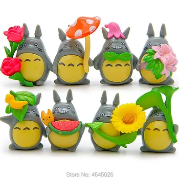 16pcs Studio Ghibli Mano Kaimynas Totoro Miniatiūriniai Dervos Veiksmų Skaičiai Mini Sodo Puošmena Anime Figūrėlės Lėlės Vaikams Žaislų Rinkinys