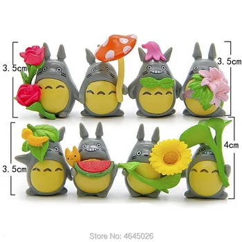 16pcs Studio Ghibli Mano Kaimynas Totoro Miniatiūriniai Dervos Veiksmų Skaičiai Mini Sodo Puošmena Anime Figūrėlės Lėlės Vaikams Žaislų Rinkinys