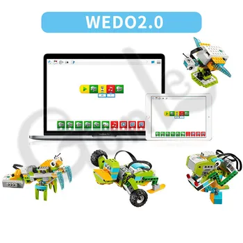 NAUJOS įrangos pardavimas, biuro įrangos WeDo 2.0 Robotų Statybos Nustatyti, Statyba Blokai Suderinama su 45300 Wedo 2.0 Švietimo žaislai 