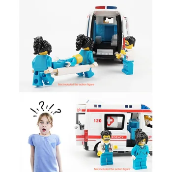 1:32 miestas diecast greitosios pagalbos skubios pagalbos žaislas automobilio modelio šviesos skaidrių, atvirų durų ambulancia oyuncak Švietimo Vaikams, žaislai vaikams