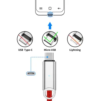 HEEMAX 3A Nailono Micro USB Kabelis spartusis įkrovimas USB Duomenų Samsung 