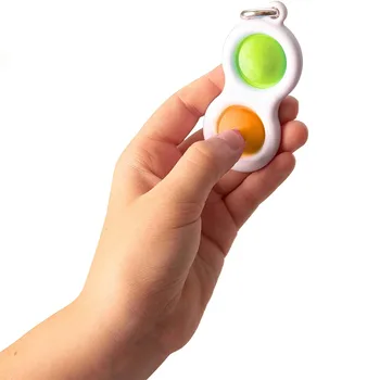 Fidget Anti-Stresas Žaislai Piršto Naudotis Žaislai Spalvinga Push Pop Paketų Prižiūrėtojų Raktinę Montessori Fidget Kūdikio Žaislai Suaugusiesiems