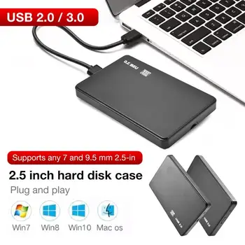 HDD Case 2.5 SATA į USB 3.0/2.0 Adapteris Kietąjį Diską Aptvarą SSD Diskas HDD Dėžutė, USB Atveju HD Išorinis HDD Talpyklos