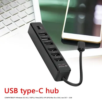 C tipo usb HUB Hi-Speed USB 3.1 PD USBC HUB Didelės Spartos Splitter Plėtros Desktop PC Nešiojamas Adapteris skaitmeninis analoginis keitiklis