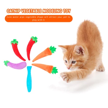 Kačiukas Katė Pliušinis Kramtomoji Bite Žaislai Mielas Naminių Daržovių Formos Dantų Šlifavimo Žaislai Patvarumo Juokinga Bite Girgždėti Žaislai