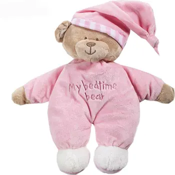 Pink/Blue Gražių Dovanų Baby Soft Mielas Meškiukas Pliušinis Žaislas Aksomo Miegą Lėlės 32*30 cm