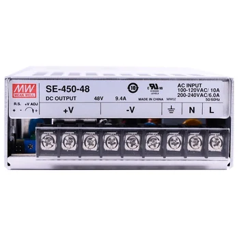 SE-450-48 Tai Gerai, 451.2 W/9.4 A/48V DC Vieno Išėjimo Galia Tiekimo meanwell internetinėje parduotuvėje
